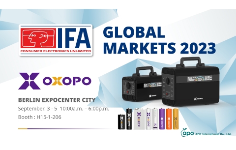 OXOPO 乂靛馳@IFA 2023，以綠能產品支持永續未來
